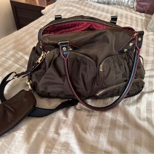 MZ Wallace Brown Kate Shoulder Bag, crossbody, baby bag